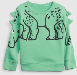 Zelená chlapčenská mikina GAP 3D dino