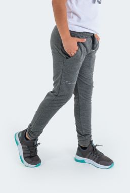 Slazenger Desta detské unisex tepláky tmavosivé