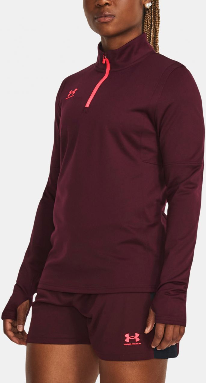 Vínové dámske športové tričko Under Armour Midlayer