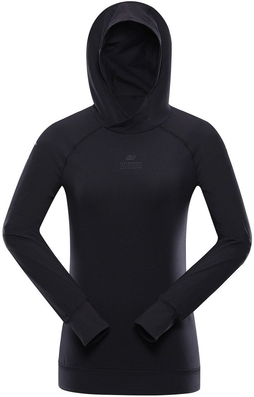 Women's quick-drying sweatshirt ALPINE PRO LIGHTA black