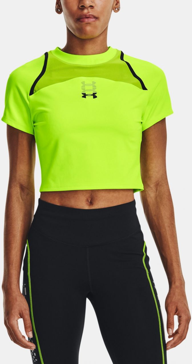 Neónovo zelené dámske športové tričko Under Armour UA Run Anywhere