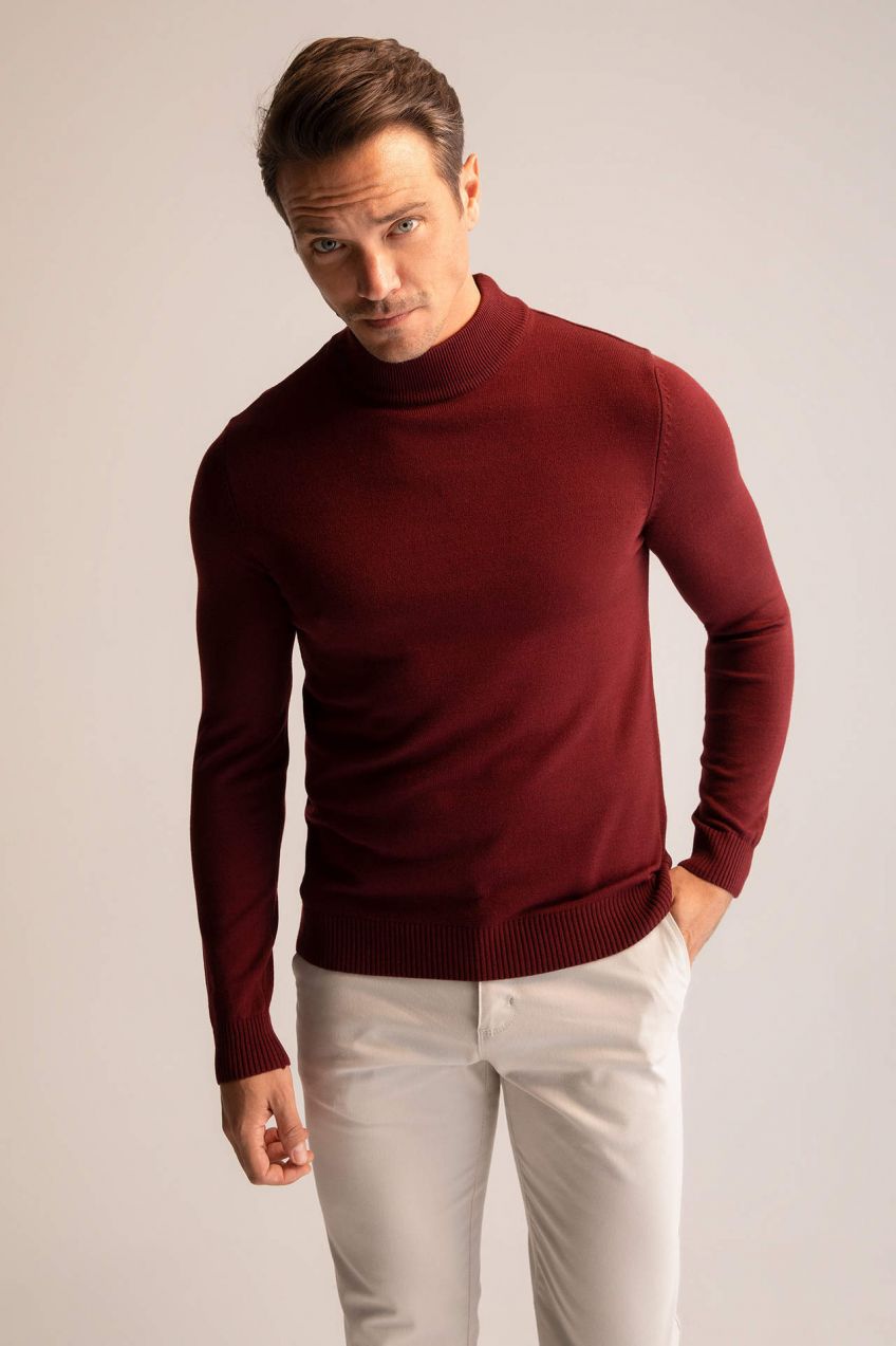 DEFACTO Slim Fit Rolákový Pulóver