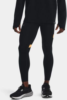 Žlto-čierne pánske legíny Under Armour UA SPEEDPOCKET TIGHT