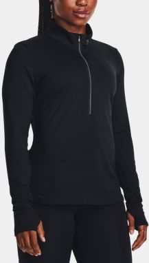 Čierne dámske športové tričko Under Armour UA Qualifier Run 1/2 Zip