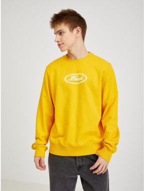 Diesel Mikina - S-GINN-C2 SWEAT-SHIRT žltá