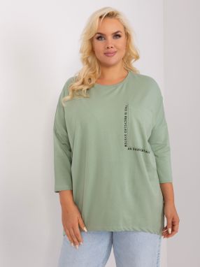 Larger size Pistachio blouse
