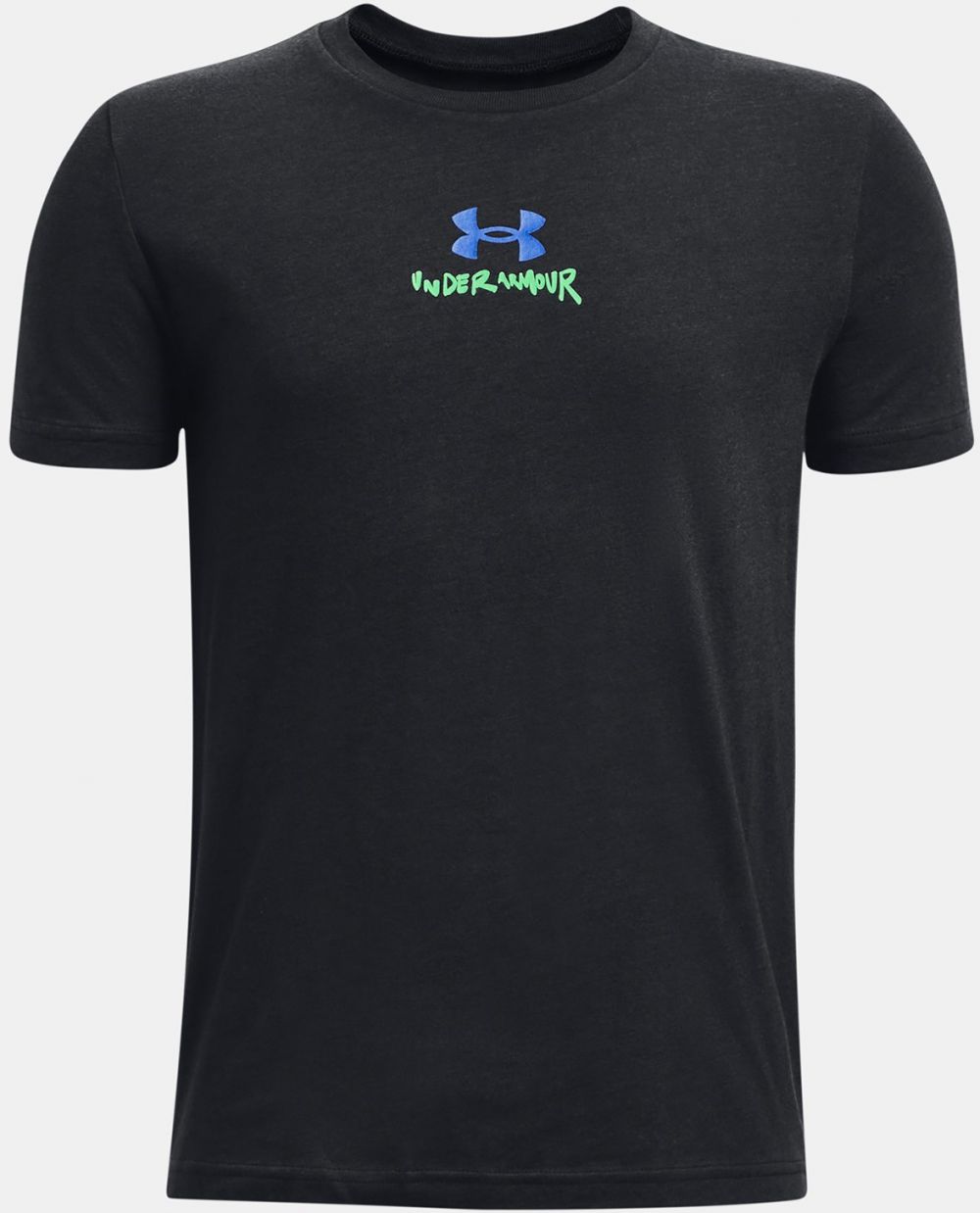 Čierne tričko Under Armour UA SCRIBBLE BRANDED SS