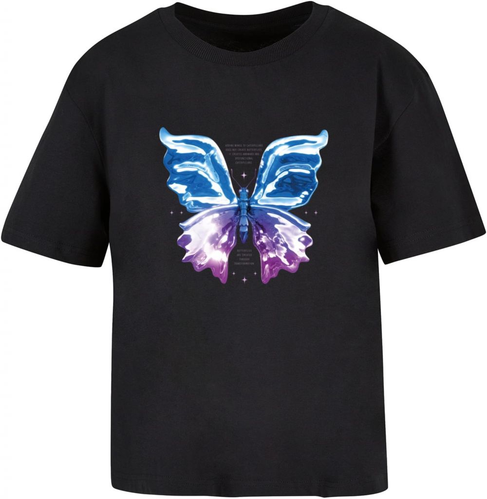 Women's T-Shirt Chromed Butterfly Tee - Black
