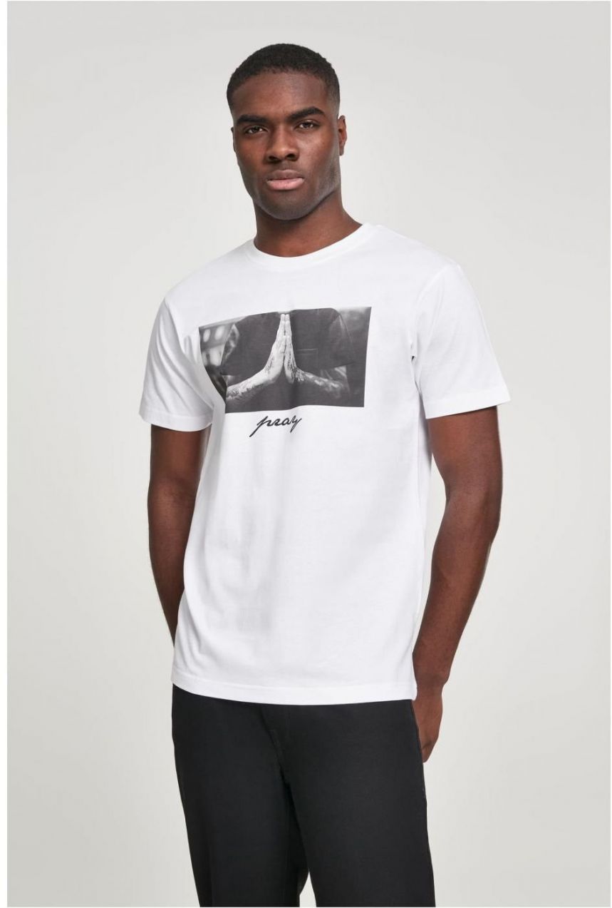 Men's T-shirt Pray white