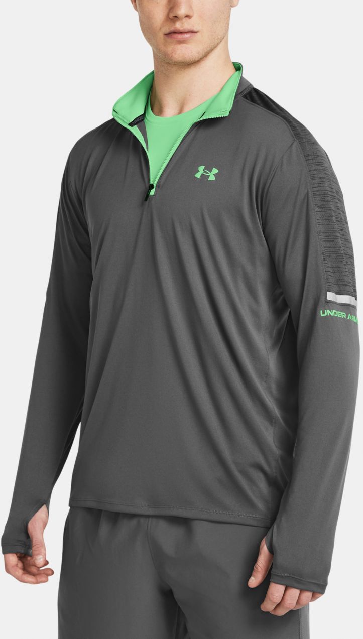 Tmavosivá pánska športová mikina Under Armour UA Tech Utility 1/4 Zip