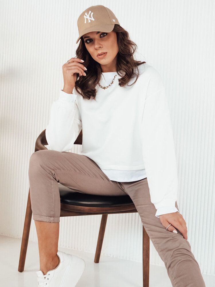 LORAN women's sweatshirt white Dstreet