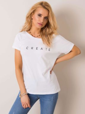 White T-shirt with back neckline RUE PARIS