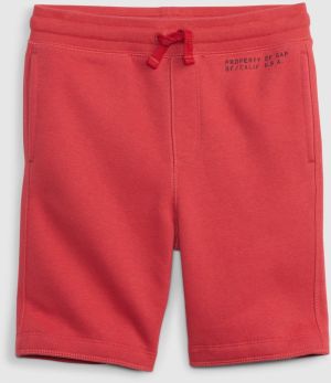 Červené chlapčenské šortky teplákové fleece GAP
