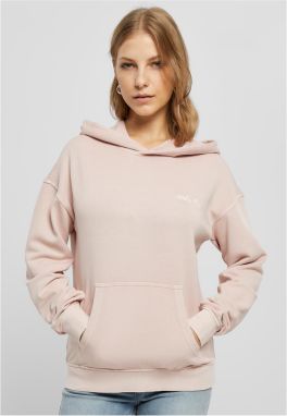 Women's small embroidery Terry Hoody pink