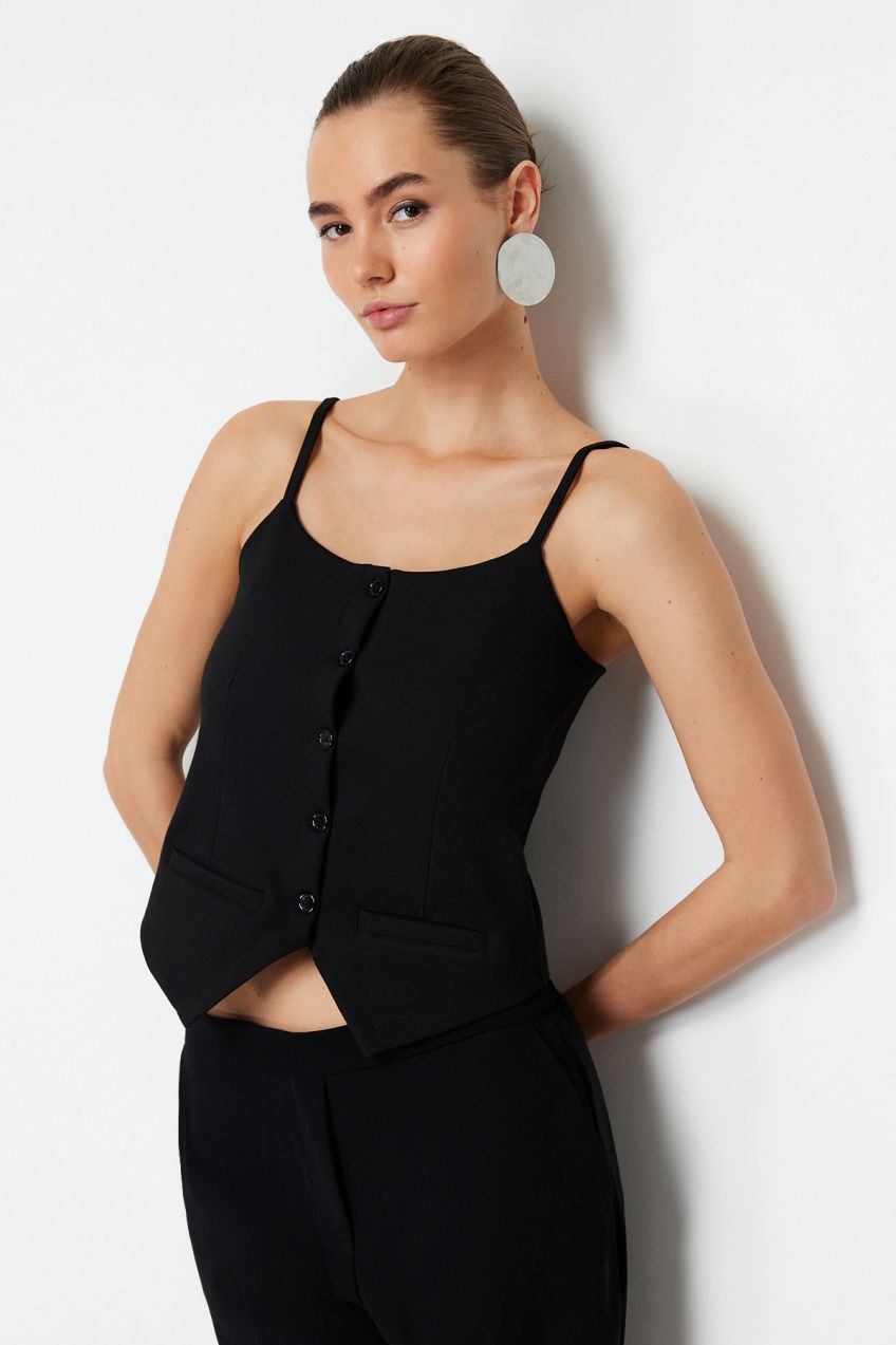 Trendyol Black Knitted Blouse