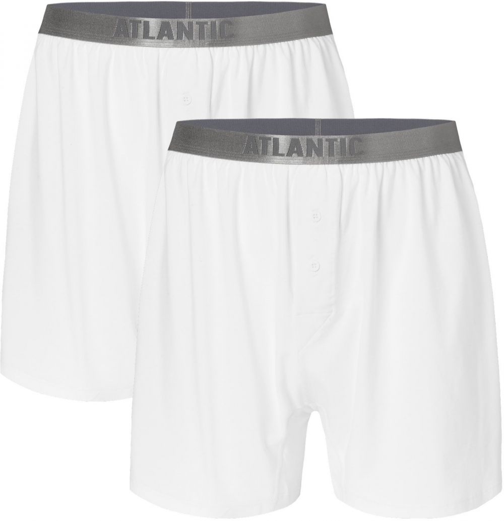 Men's boxers made of Pima cotton ATLANTIC - white