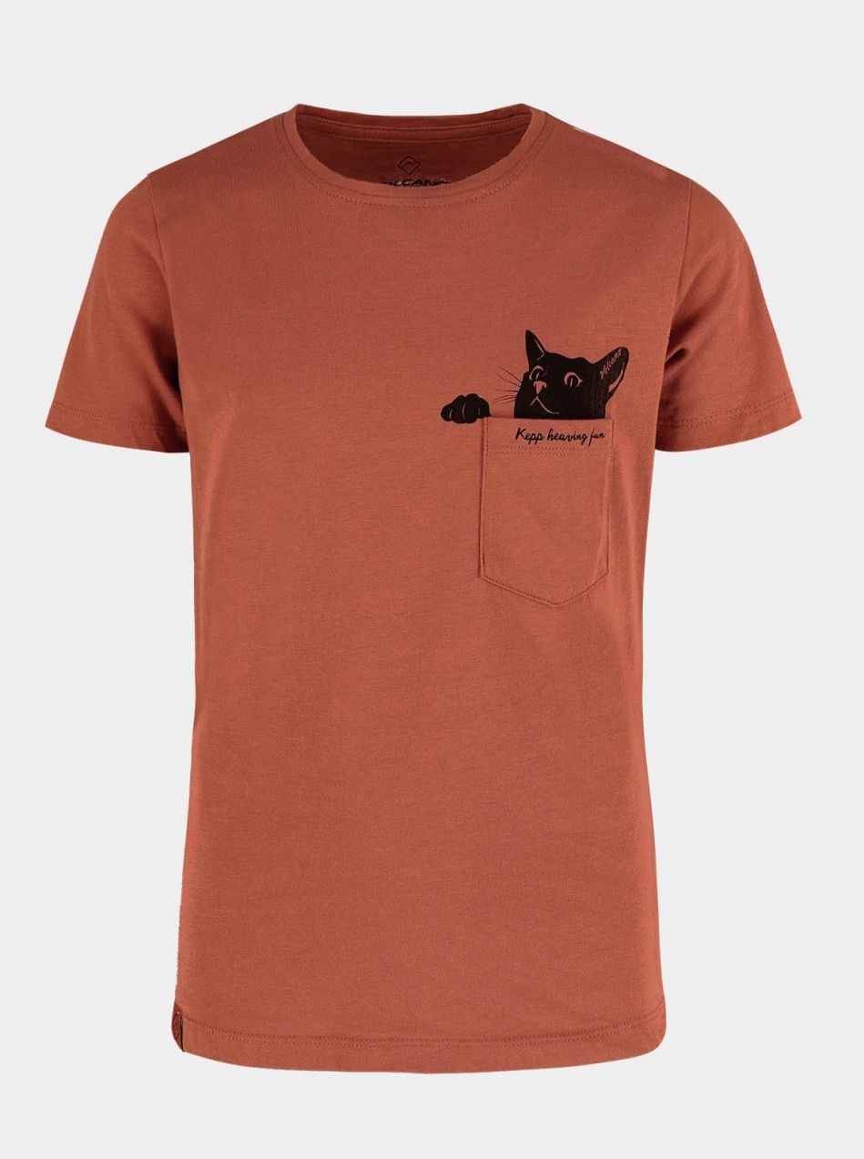 Tričko pre deti Volcano Kids's Regular Silhouette T-Cat Junior G02370-W22