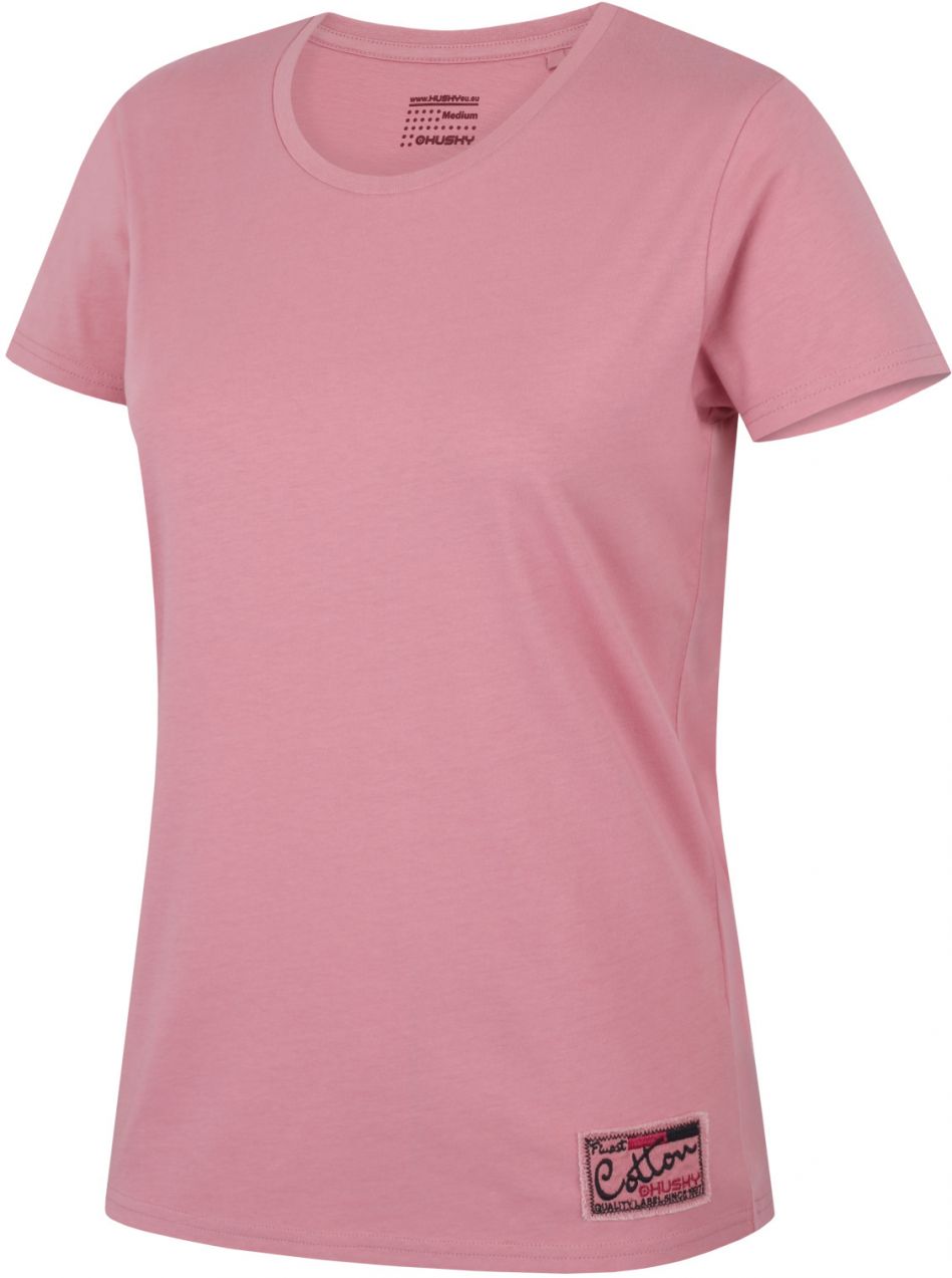 Women's cotton T-shirt HUSKY Tee Base L pink