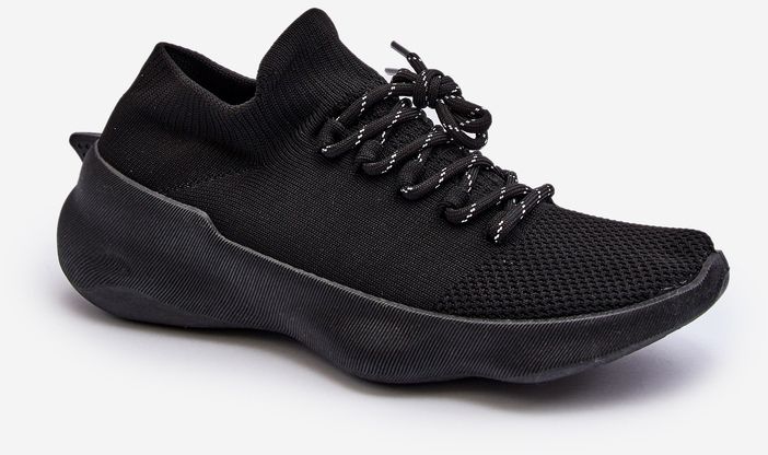 Women's Black Slip-on Sports Shoes Juhitha