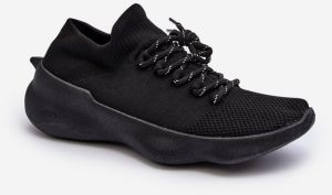 Women's Black Slip-on Sports Shoes Juhitha