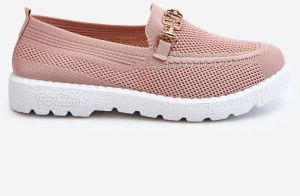 Women's slip-on sneakers with decoration Pink Alena