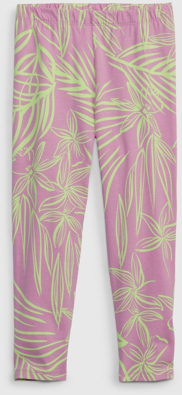 Ružové dievčenské legíny organic capri GAP