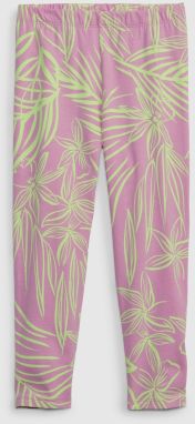 Ružové dievčenské legíny organic capri GAP
