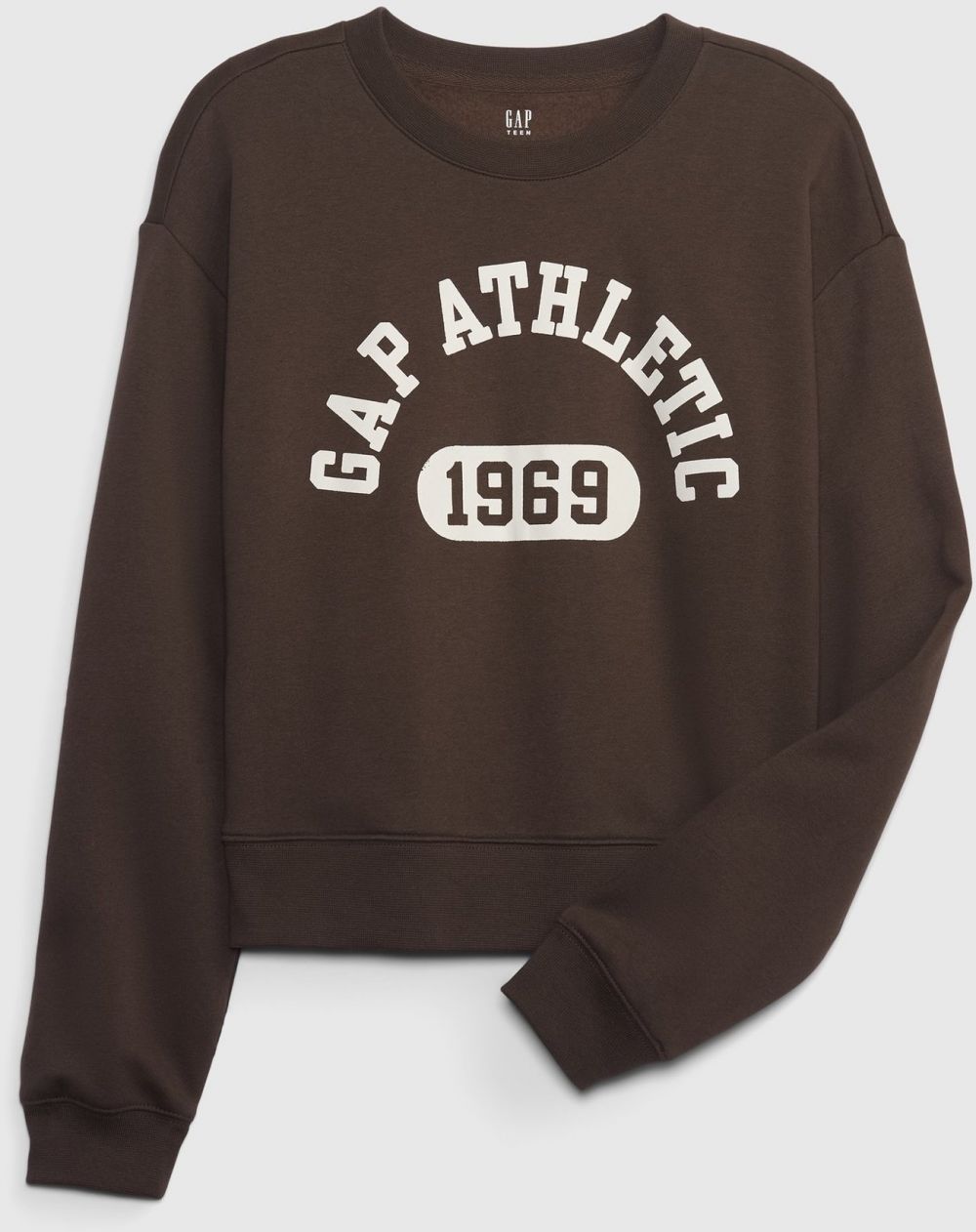 Hnedá dievčenská mikina GAP Teen GAP Athletic 1969