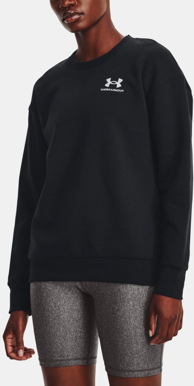 Čierna mikina Under Armour Essential Fleece Crew