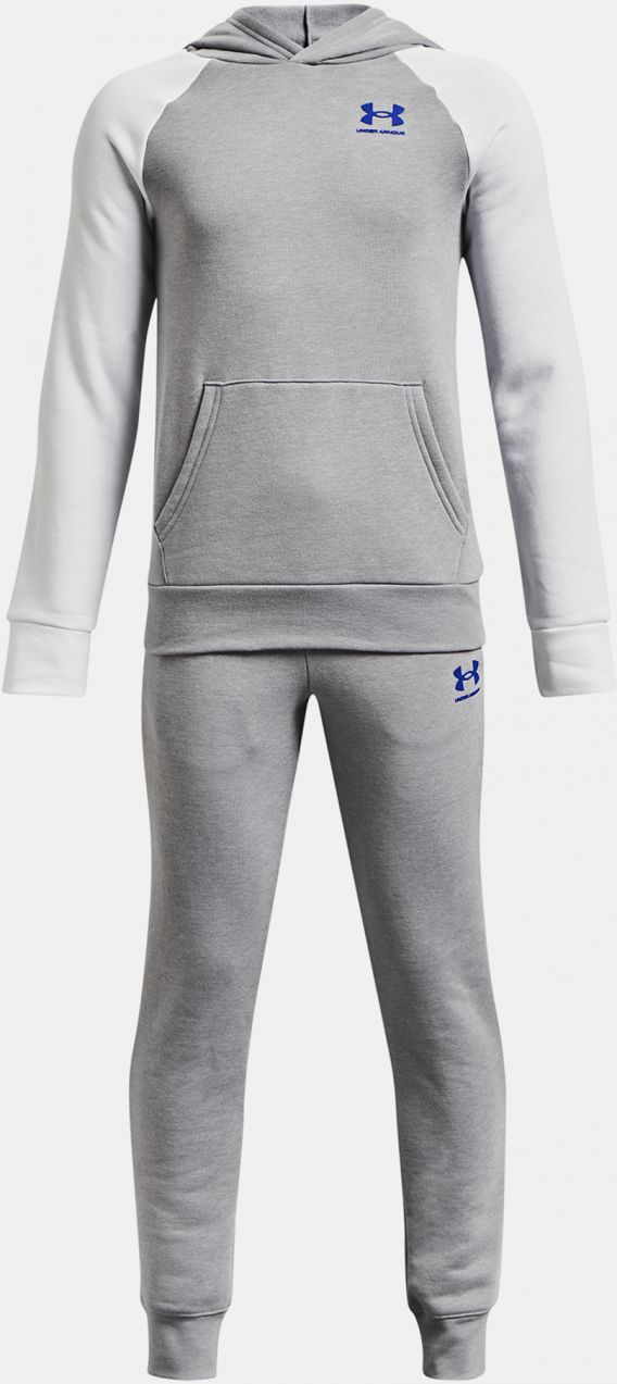 Svetlošedá chlapčenská športová tepláková súprava Under Armour