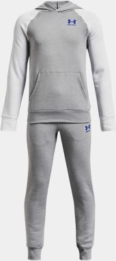 Svetlošedá chlapčenská športová tepláková súprava Under Armour