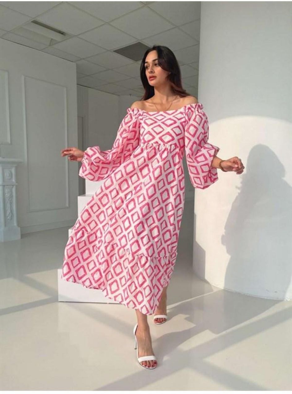 Laluvia Balloon Neck Madonna Collar Dress