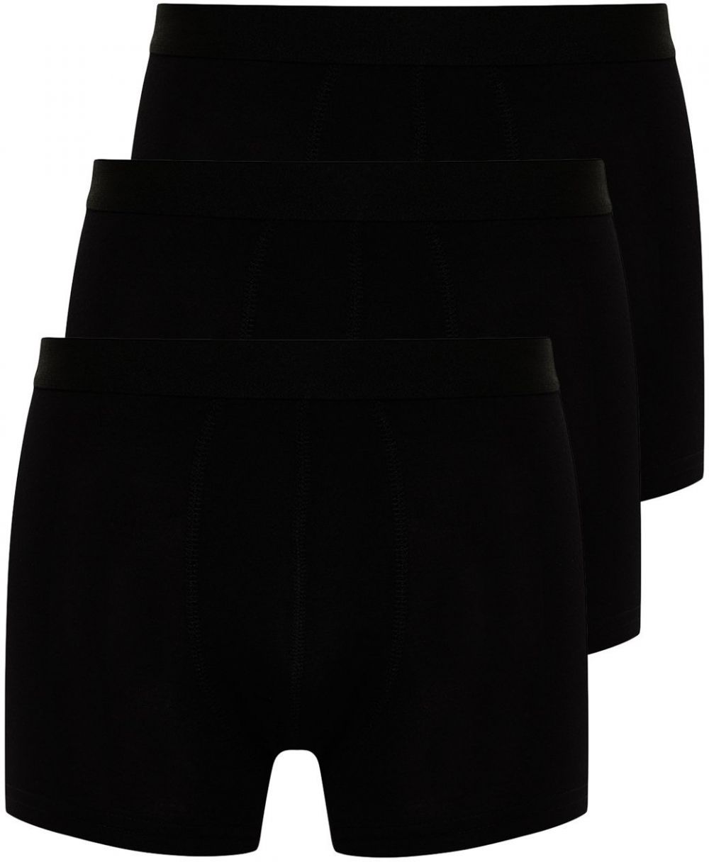 Trendyol Black Premium Bamboo Blend 3-Pack Basic Boxer