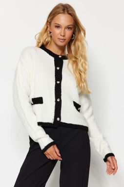 Trendyol Ecru Boucle nite Pletené Sveter