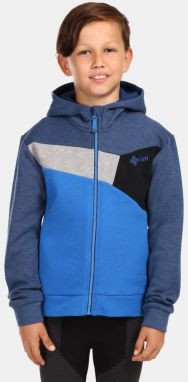 Modrá chlapčenská mikina na zips s kapucňou KILPI PREDA