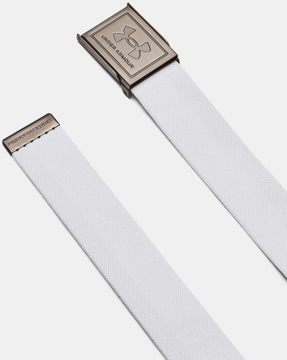 Biely obojstranný opasok Under Armour M Stretch Webbing Belt