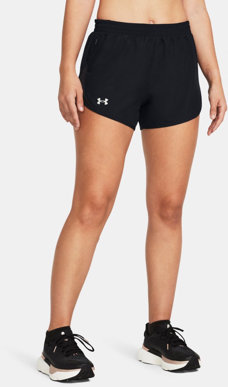 Čierne športové kraťasy Under Armour UA Fly By 3'' Shorts