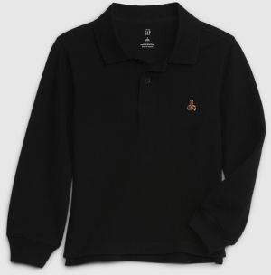 Čierne chlapčenské polo tričko GAP