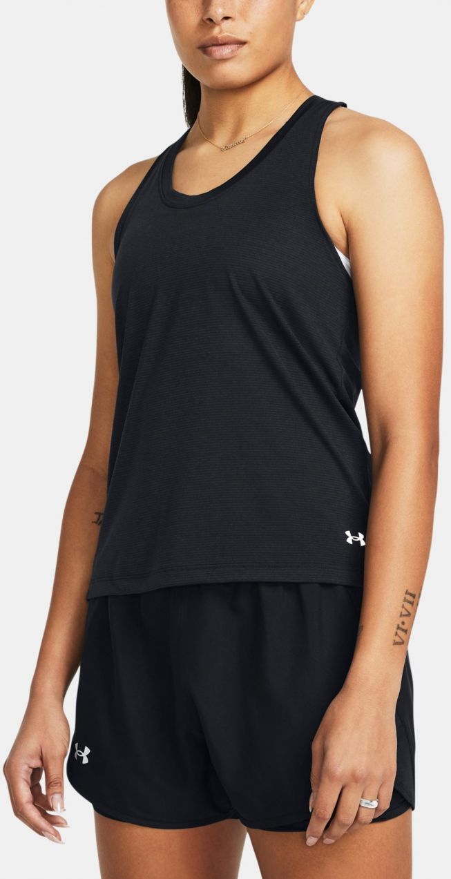 Čierne dámske tielko Under Armour UA Launch Singlet