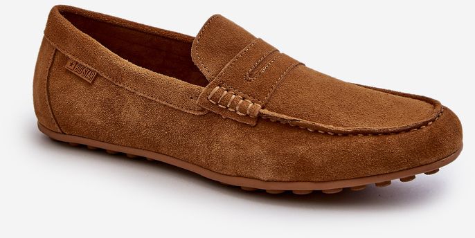 Men's Suede Loafers Big Star Camel