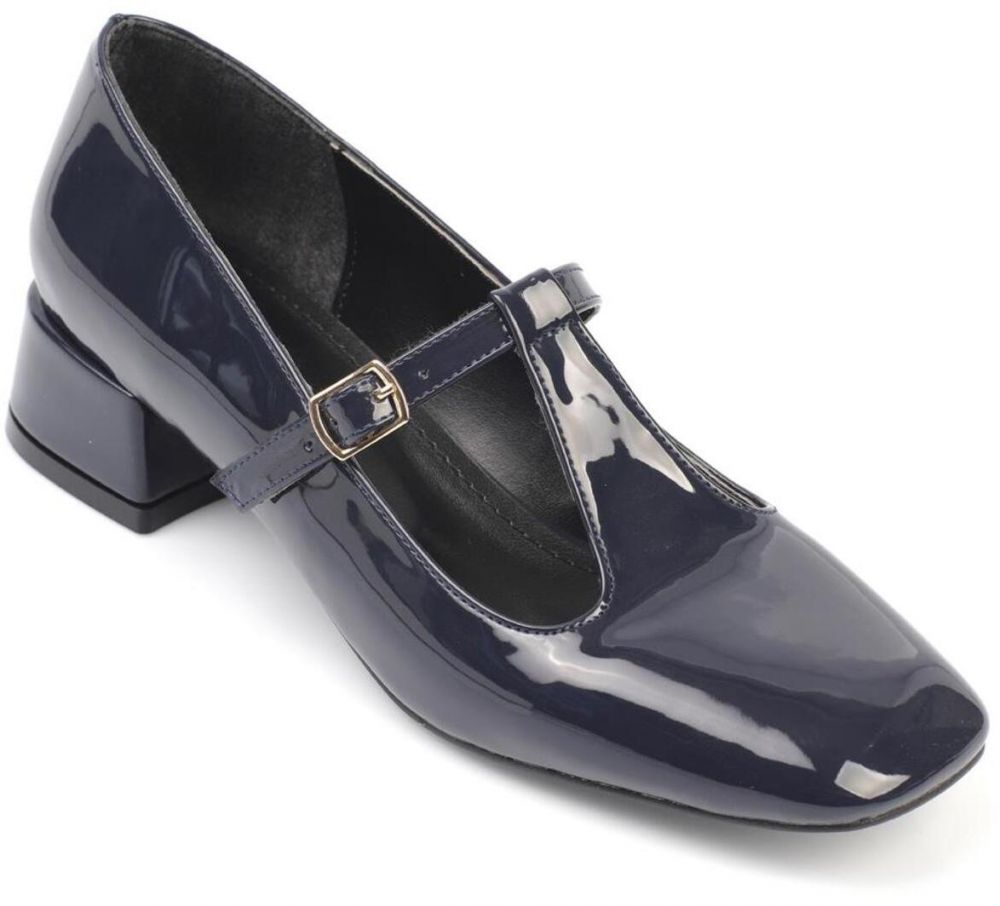 Capone Outfitters Women's Flat Toe T-Strap Low Heel Mary Jane Shoes