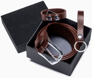 Ombre Men's leather accessories set