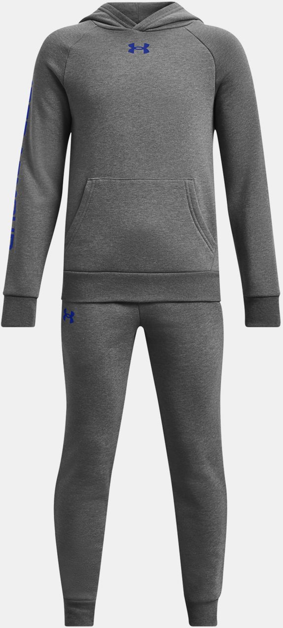 Sada chlapčenskej mikiny a teplákov v šedej farbe Under Armour Rival