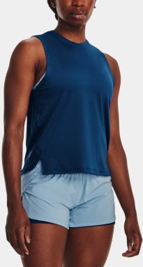 Tmavomodré dámske športové tielko Under Armour Rush Tank