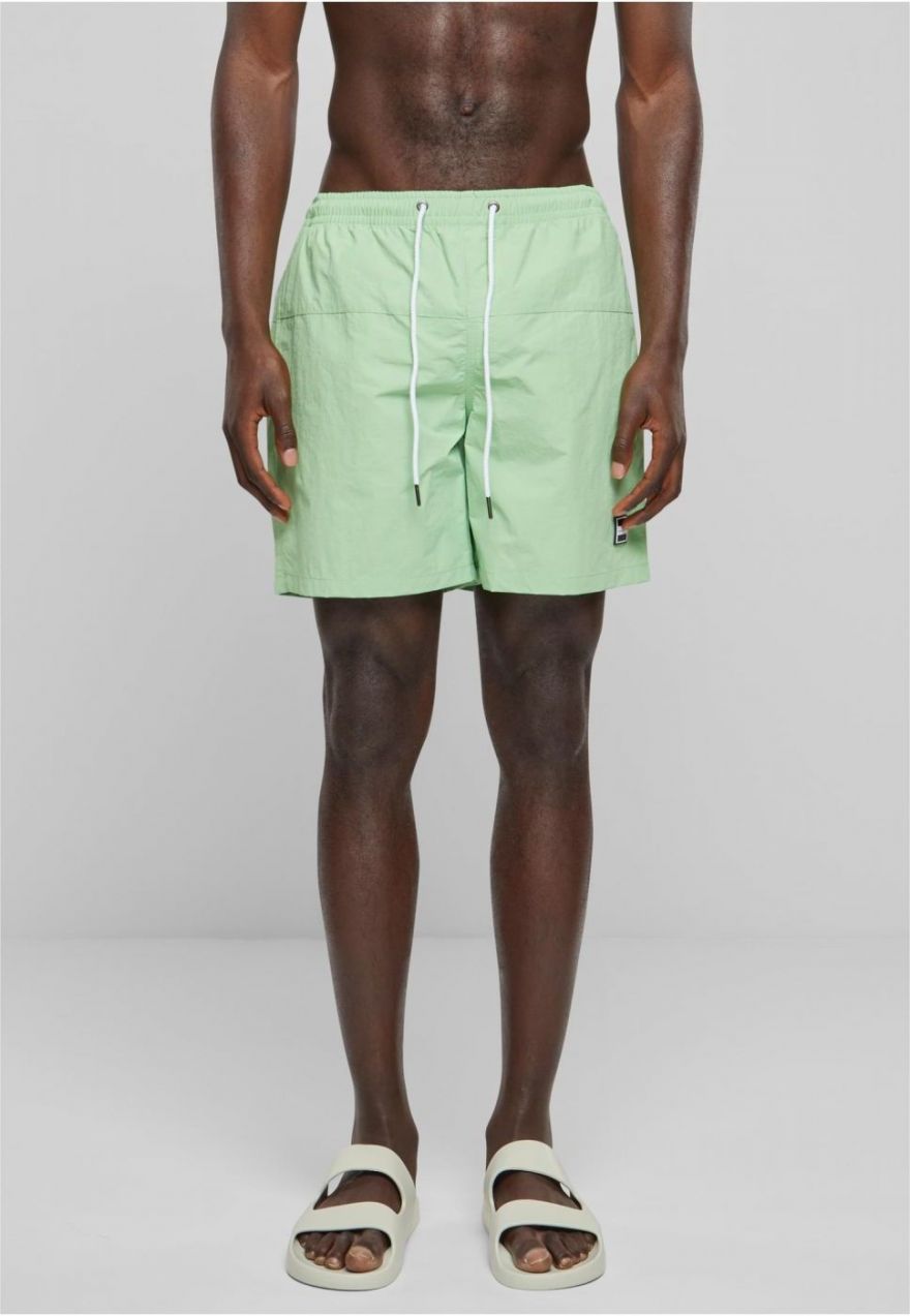 Men's Swimsuit Block Swim Shorts - Green