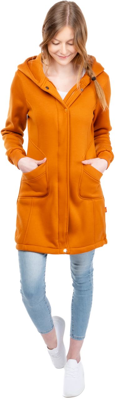 Dámska predĺžená mikina GLANO - oranžová