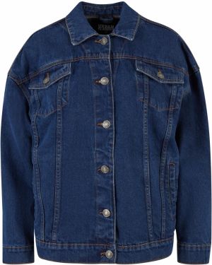 Women's oversized denim jacket from the 90s - navy blue
