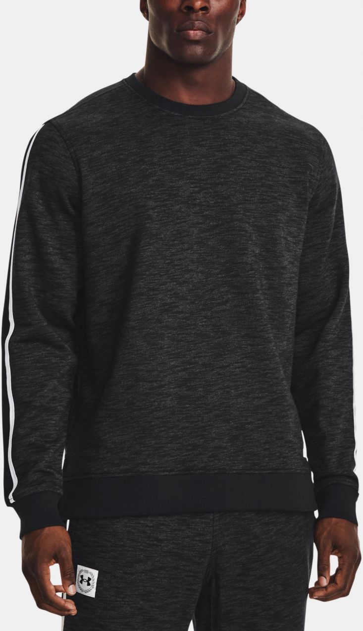 Čierna pánska mikina Under Armour UA Essential Heritge Flc Crw
