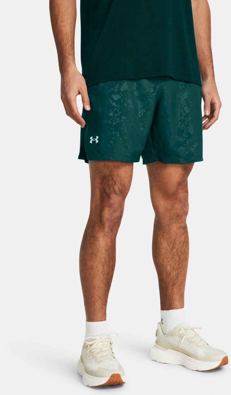Petrolejové pánske kraťasy Under Armour UA Launch 7
