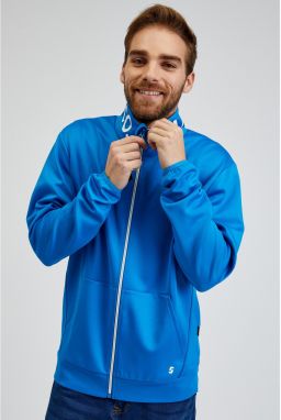 SAM 73 Modrá pánska mikina na zips SAM73 Stephen